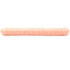 Double Ended Dildo Realistic Flesh Color 12.9"